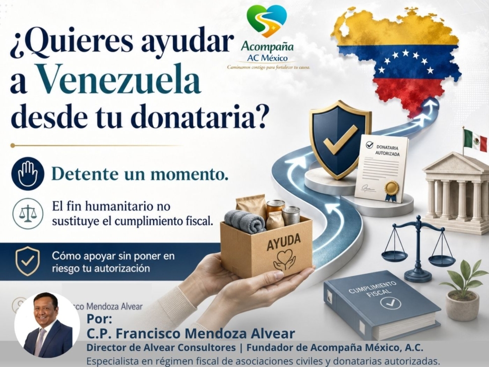 ¿Quieres ayudar a Venezuela desde tu donataria?