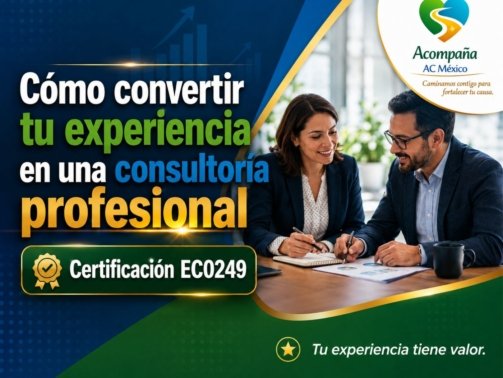 Cómo convertir tu experiencia en una consultoria profesional Certificación EC0249