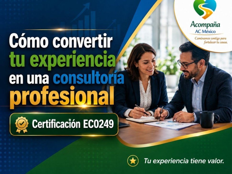 Cómo convertir tu experiencia en una consultoria profesional Certificación EC0249